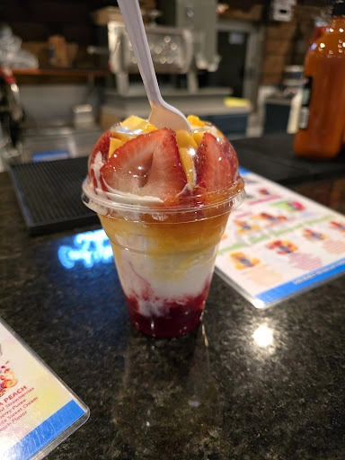 Sunset con granizado de mango