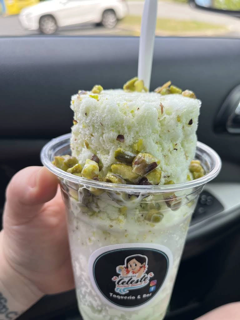 Pistacho con granizado