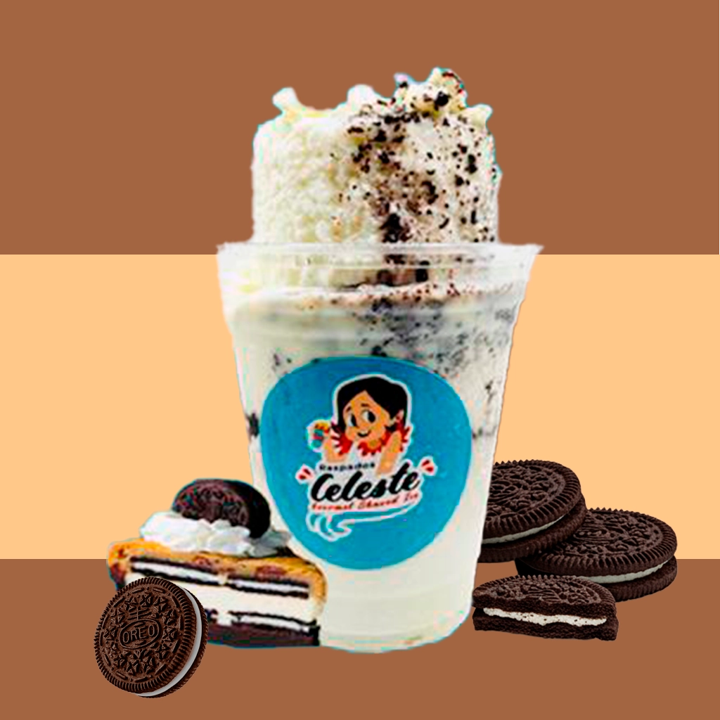 Cheesecake de Oreo y crema dulce casera background